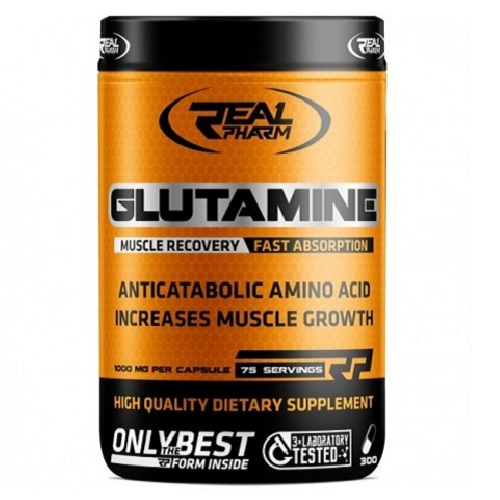 Real Pharm Glutamine 900mg, 300 Capsules